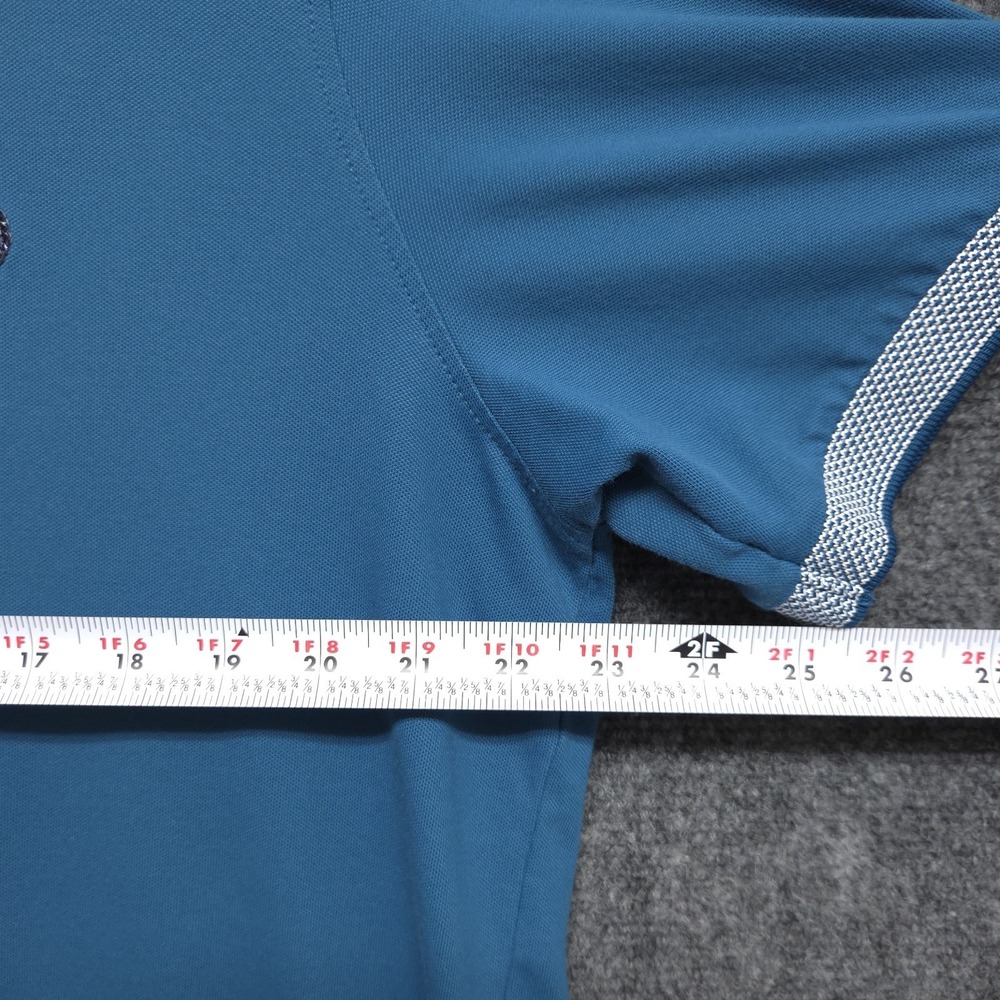 Greyson Shirt Mens Large Blue Performance Golf Casual Polo Short Sleeve Preppy - Picture 5 of 9